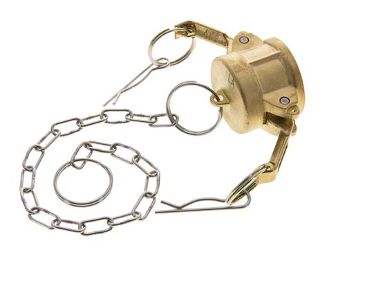 Camlock DN 25 (1'') Messing-Kupplungsendkappe Typ DC MIL-C-27487