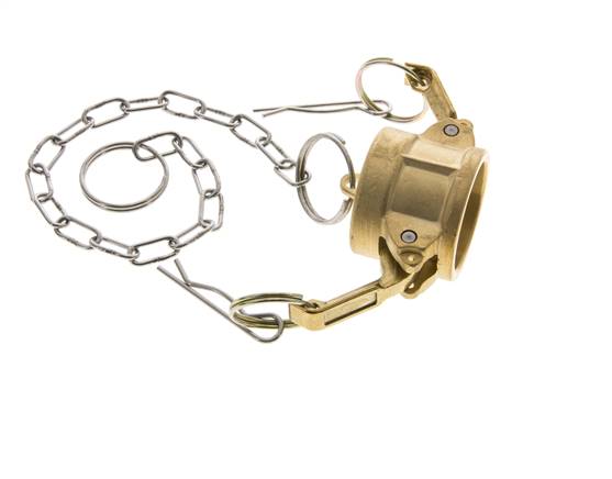 Camlock DN 25 (1'') Messing-Kupplungsendkappe Typ DC MIL-C-27487