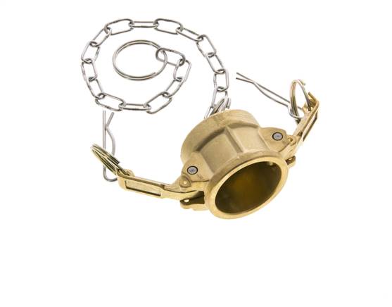 Camlock DN 25 (1'') Messing-Kupplungsendkappe Typ DC MIL-C-27487