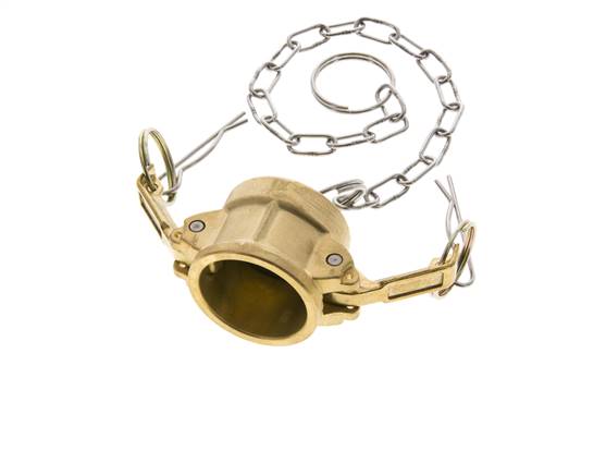 Camlock DN 25 (1'') Messing-Kupplungsendkappe Typ DC MIL-C-27487