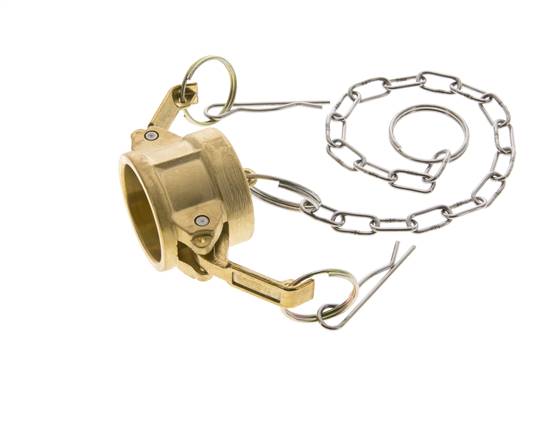 Camlock DN 25 (1'') Messing-Kupplungsendkappe Typ DC MIL-C-27487