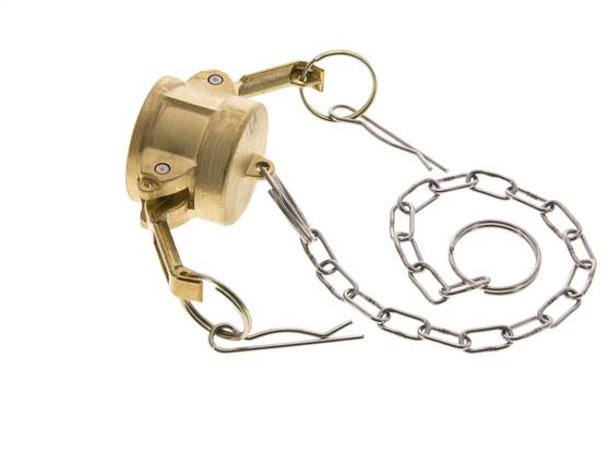 Camlock DN 25 (1'') Messing-Kupplungsendkappe Typ DC MIL-C-27487