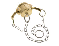 Camlock DN 25 (1'') Messing-Kupplungsendkappe Typ DC MIL-C-27487