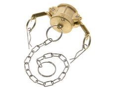 Camlock DN 25 (1'') Messing-Kupplungsendkappe Typ DC MIL-C-27487