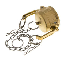 Camlock DN 40 (1 1/2'') Messing-Kupplungsendkappe Typ DC MIL-C-27487