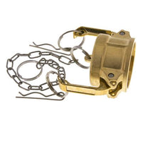 Camlock DN 40 (1 1/2'') Messing-Kupplungsendkappe Typ DC MIL-C-27487