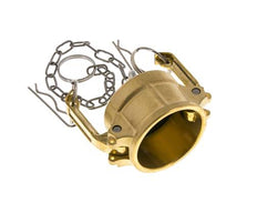 Camlock DN 40 (1 1/2'') Messing-Kupplungsendkappe Typ DC MIL-C-27487