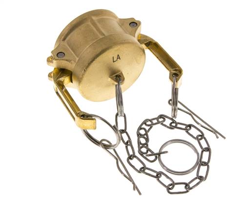 Camlock DN 40 (1 1/2'') Messing-Kupplungsendkappe Typ DC MIL-C-27487