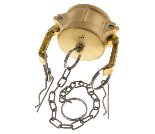 Camlock DN 40 (1 1/2'') Messing-Kupplungsendkappe Typ DC MIL-C-27487