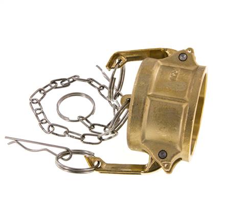 Camlock DN 50 (2'') Messing-Kupplungsendkappe Typ DC MIL-C-27487
