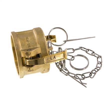 Camlock DN 50 (2'') Messing-Kupplungsendkappe Typ DC MIL-C-27487