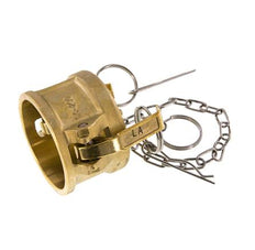 Camlock DN 50 (2'') Messing-Kupplungsendkappe Typ DC MIL-C-27487