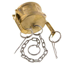 Camlock DN 50 (2'') Messing-Kupplungsendkappe Typ DC MIL-C-27487