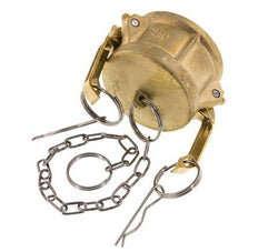 Camlock DN 50 (2'') Messing-Kupplungsendkappe Typ DC MIL-C-27487