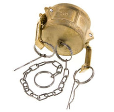 Camlock DN 50 (2'') Messing-Kupplungsendkappe Typ DC MIL-C-27487
