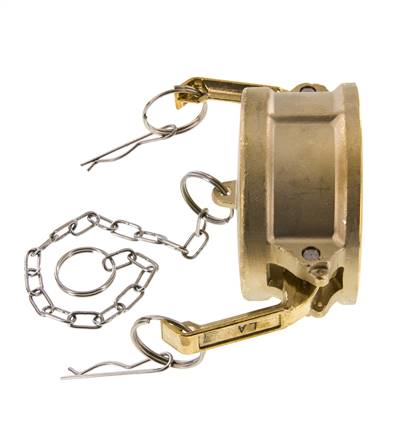 Camlock DN 75 (3'') Messing-Kupplungsendkappe Typ DC MIL-C-27487
