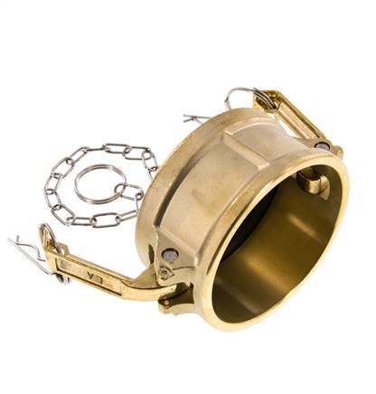 Camlock DN 75 (3'') Messing-Kupplungsendkappe Typ DC MIL-C-27487