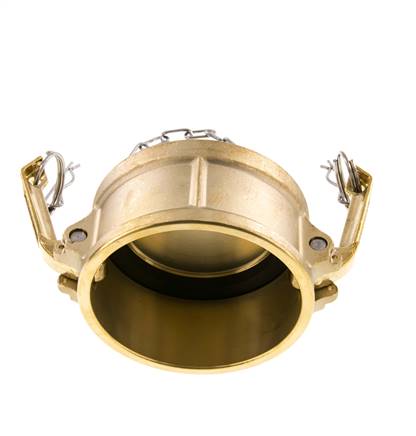 Camlock DN 75 (3'') Messing-Kupplungsendkappe Typ DC MIL-C-27487