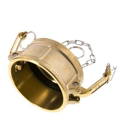 Camlock DN 75 (3'') Messing-Kupplungsendkappe Typ DC MIL-C-27487