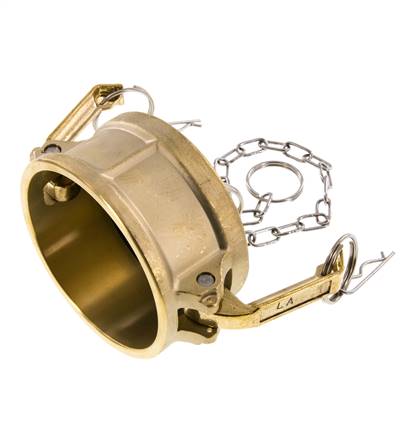 Camlock DN 75 (3'') Messing-Kupplungsendkappe Typ DC MIL-C-27487