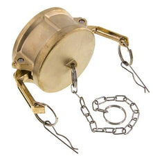 Camlock DN 75 (3'') Messing-Kupplungsendkappe Typ DC MIL-C-27487
