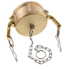 Camlock DN 75 (3'') Messing-Kupplungsendkappe Typ DC MIL-C-27487