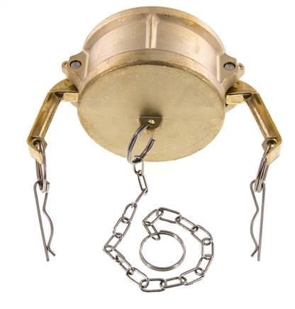 Camlock DN 75 (3'') Messing-Kupplungsendkappe Typ DC MIL-C-27487