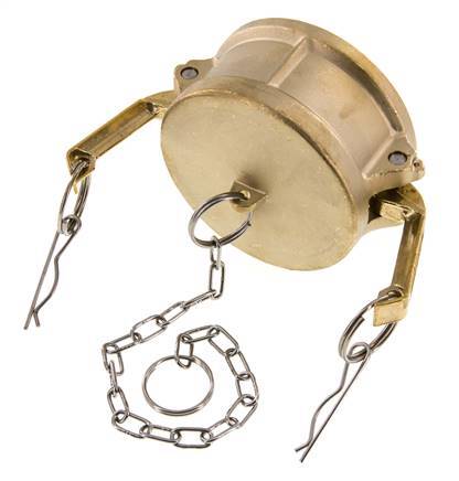 Camlock DN 75 (3'') Messing-Kupplungsendkappe Typ DC MIL-C-27487