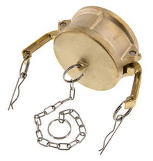 Camlock DN 75 (3'') Messing-Kupplungsendkappe Typ DC MIL-C-27487