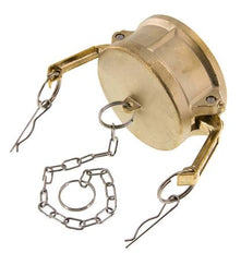Camlock DN 75 (3'') Messing-Kupplungsendkappe Typ DC MIL-C-27487