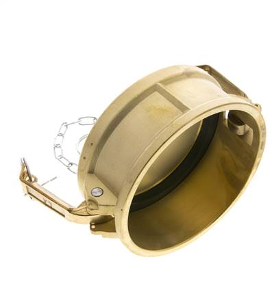 Camlock DN 140 (6'') Messing-Kupplungsendkappe Typ DC MIL-C-27487