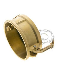 Camlock DN 90 (4'') Messing-Kupplungsendkappe Typ DC MIL-C-27487