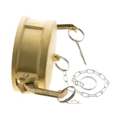 Camlock DN 140 (6'') Messing-Kupplungsendkappe Typ DC MIL-C-27487
