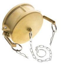 Camlock DN 120 (5'') Messing-Kupplungsendkappe Typ DC MIL-C-27487