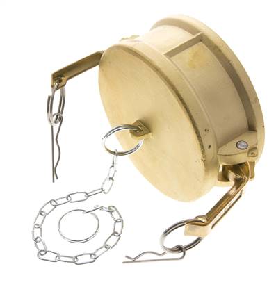 Camlock DN 140 (6'') Messing-Kupplungsendkappe Typ DC MIL-C-27487