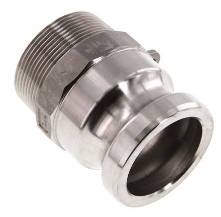 Camlock DN 50 (2'') Edelstahlkupplung R 2'' Außengewinde Typ F MIL-C-27487