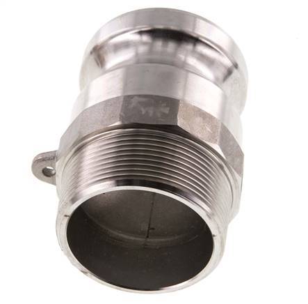 Camlock DN 50 (2'') Edelstahlkupplung R 2'' Außengewinde Typ F MIL-C-27487