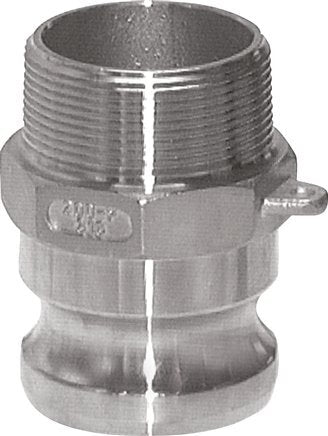 Camlock DN 140 (6'') Stainless Steel Coupling R 6'' Male Thread Type F MIL-C-27487