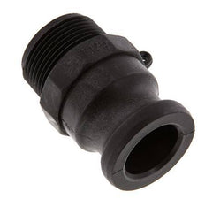Camlock DN 32 (1 1/4'') Polypropylene Coupling R 1 1/4'' Male Thread Type F MIL-C-27487
