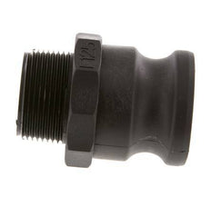 Camlock DN 40 (1 1/2'') Polypropylen-Kupplung R 1 1/4'' Außengewinde Typ F MIL-C-27487 [2 Stück]