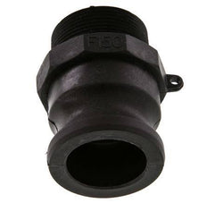 Camlock DN 40 (1 1/2'') Polypropylen-Kupplung R 1 1/2'' Außengewinde Typ F MIL-C-27487 [2 Stück]