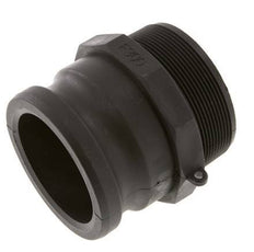 Camlock DN 75 (3'') Polypropylene Coupling R 3'' Male Thread Type F MIL-C-27487