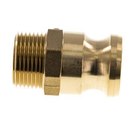 Camlock DN 25 (1'') Messing-Kupplung R 1'' Außengewinde Typ F MIL-C-27487