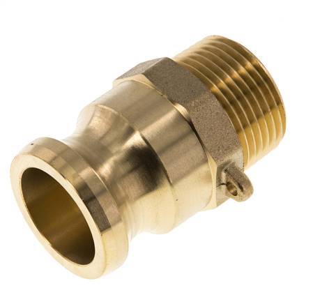 Camlock DN 25 (1'') Messing-Kupplung R 1'' Außengewinde Typ F MIL-C-27487