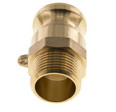 Camlock DN 25 (1'') Messing-Kupplung R 1'' Außengewinde Typ F MIL-C-27487