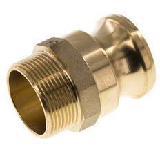 Camlock DN 40 (1 1/2'') Messing-Kupplung R 1 1/2'' Außengewinde Typ F MIL-C-27487