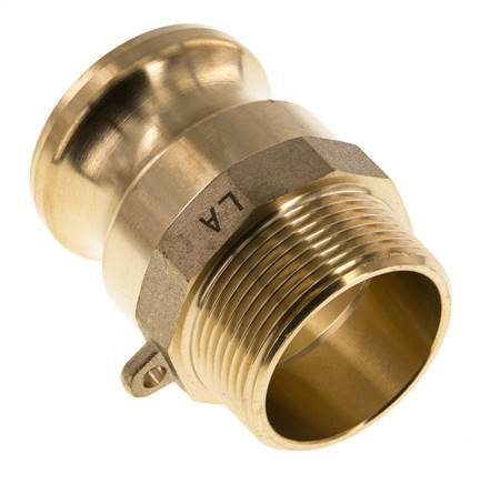 Camlock DN 40 (1 1/2'') Messing-Kupplung R 1 1/2'' Außengewinde Typ F MIL-C-27487