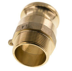 Camlock DN 40 (1 1/2'') Messing-Kupplung R 1 1/2'' Außengewinde Typ F MIL-C-27487