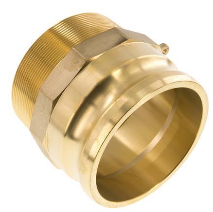 Camlock DN 90 (4'') Brass Coupling R 4'' Male Thread Type F MIL-C-27487