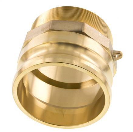 Camlock DN 90 (4'') Brass Coupling R 4'' Male Thread Type F MIL-C-27487